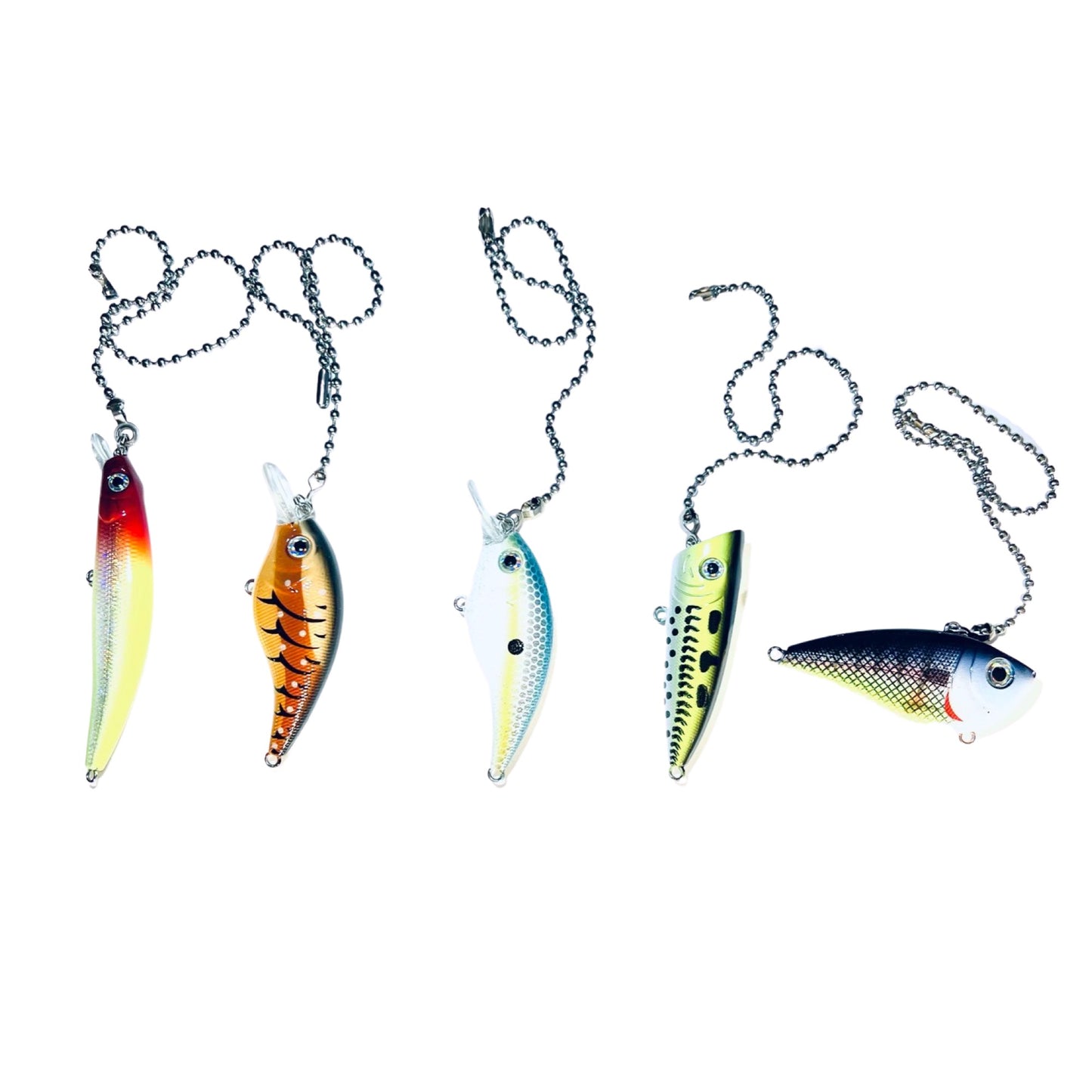 Crank Bait Chain Pull Lure (Brown)