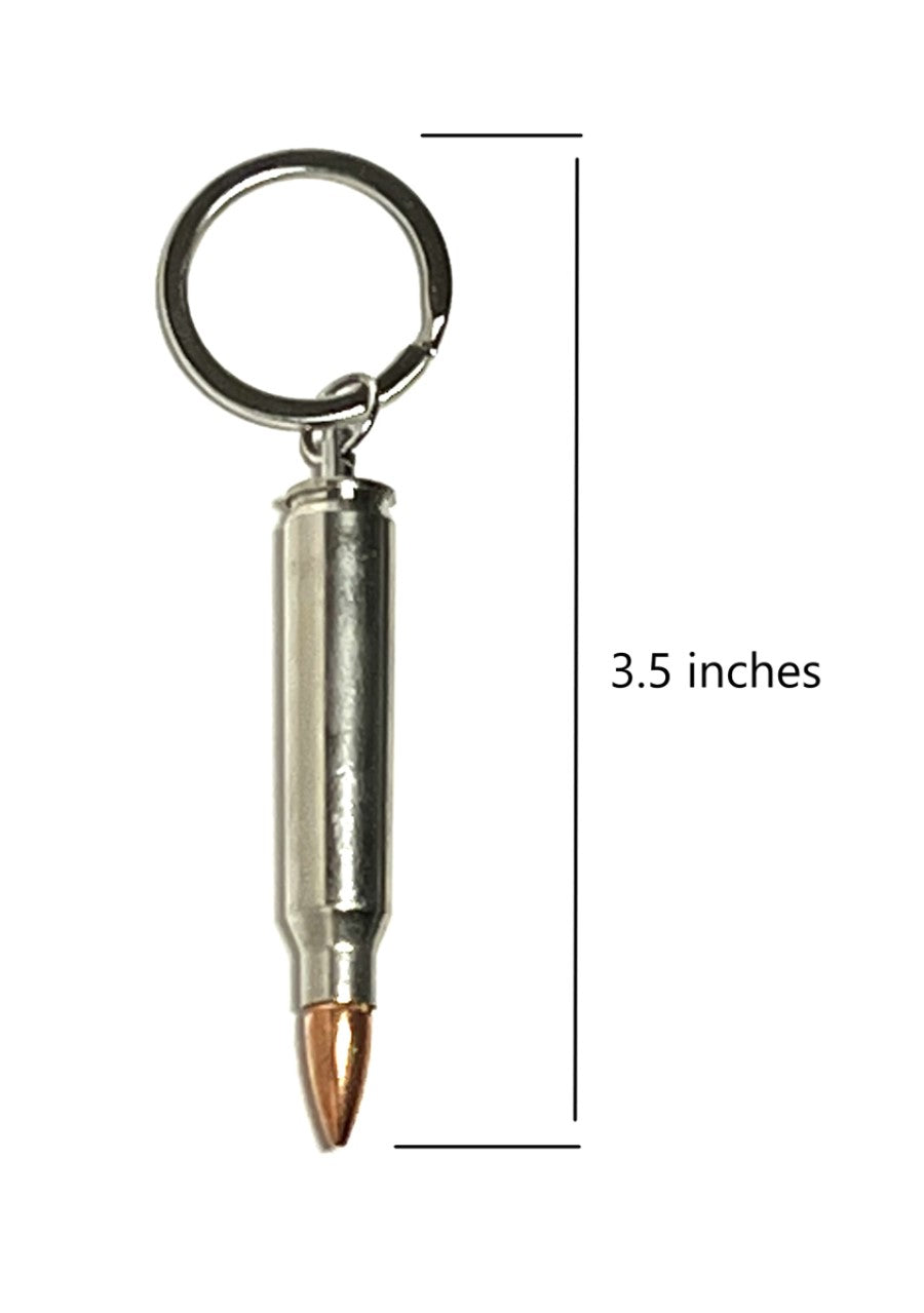 223/5.56 FMJ Nickel Plated Keychain