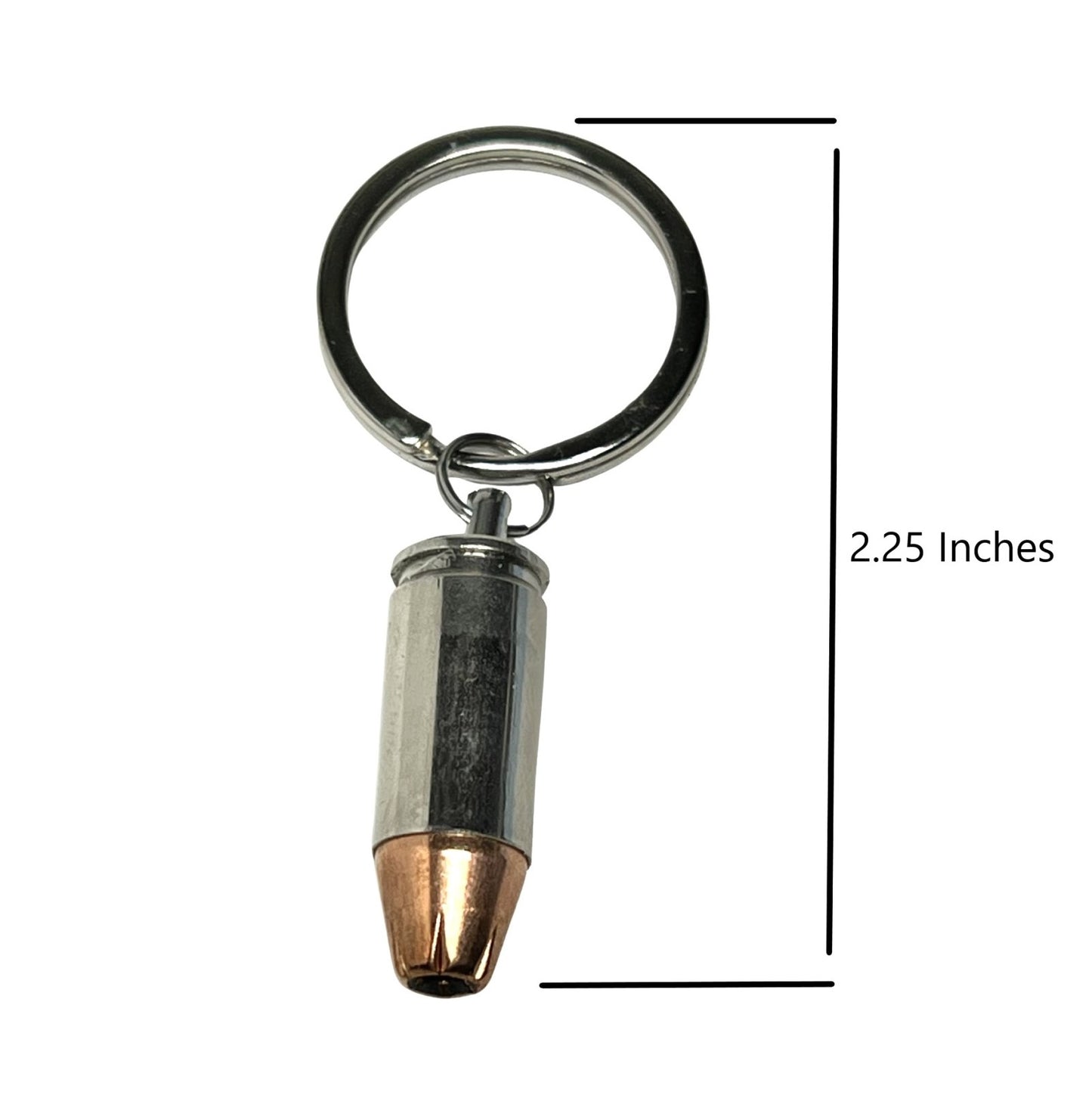 9mm Nickel Plated Keychain