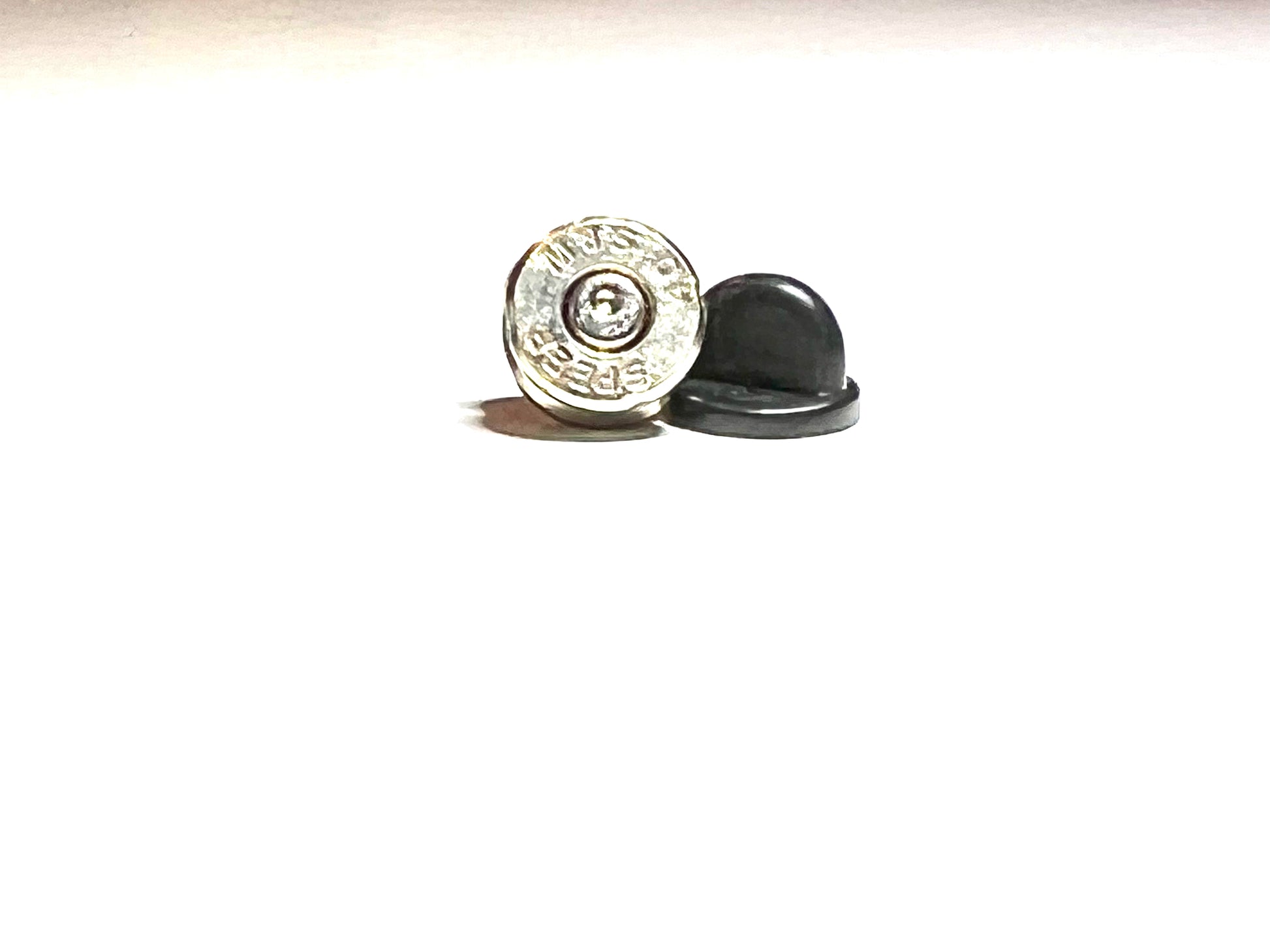 .40 cal nickel plated hat-tie tac