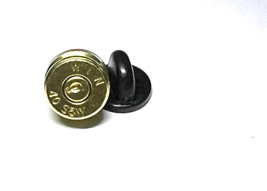 Brass hat tac or tie tac 40 S&W bullet case